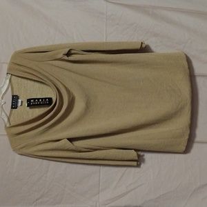 NWT Women's Maria Gabrielle gold top size XL